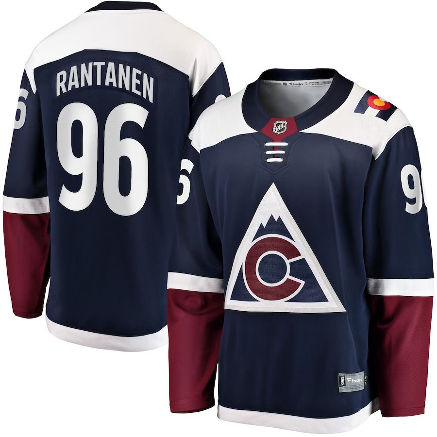 Men Colorado Avalanche #96 Mikko Rantanen Fanatics Branded Navy Premier Breakaway Player NHL Jersey->colorado avalanche->NHL Jersey